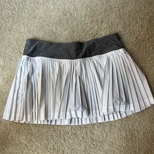 White Pleated Lululemon Tennis Skirt